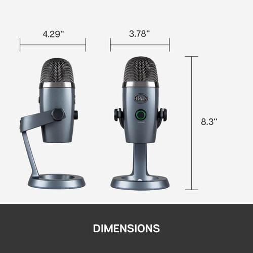 Blue Yeti Nano Multi-Pattern USB Condenser Microphone 988-000088