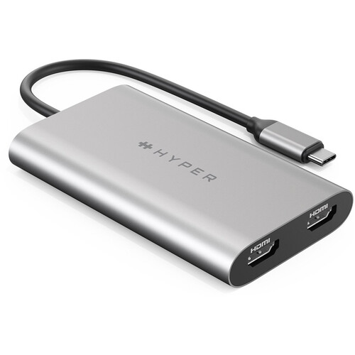 HYPER HyperDrive Dual 4K HDMI USB Type-C Adapter HDM1 B&H Photo