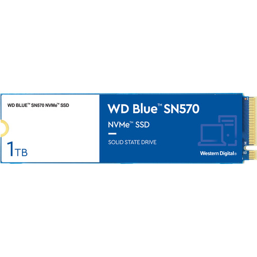 Western Digital Blue SN570 1TB 3D NAND M.2 2280 PCIe Gen3x4 Internal Solid State Drive