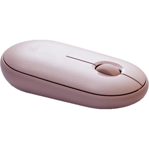  Logitech Pebble M350 Wireless Mouse - Pink Rose Mouse Pad  Studio Series - Darker Rose : Electronics