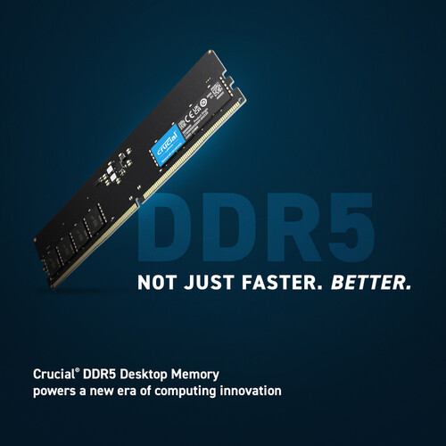 Crucial 16GB DDR5 4800 MHz UDIMM Memory Kit (2 x 8GB)