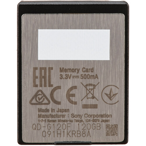 Sony 120GB G Series XQD Memory Card QD-G120F/J B&H Photo Video