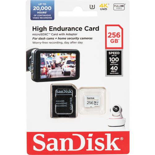 SanDisk 256GB High Endurance UHS-I microSDXC SDSQQNR-256G-AN6IA