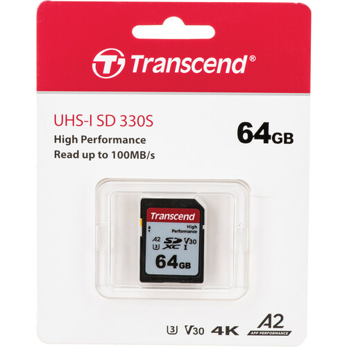Transcend 64GB 330S UHS-I SDXC Memory Card