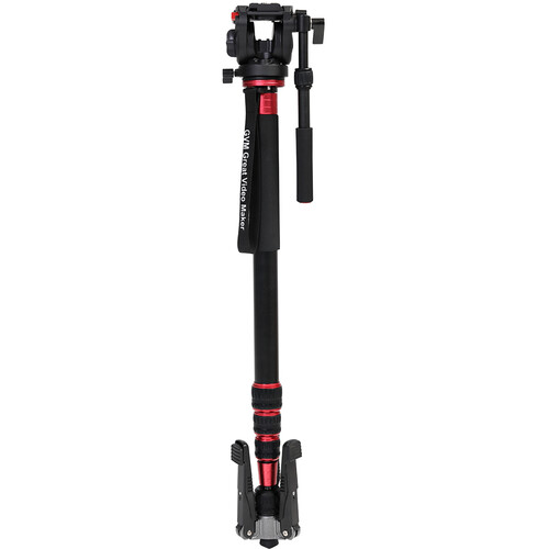 GVM G175 Aluminum 5-Section Monopod with Video Fluid Head