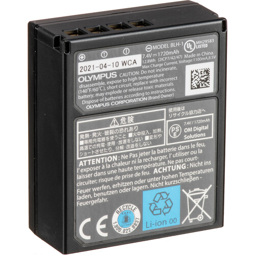 Olympus BLH-1 Lithium-Ion Battery (7.4V, 1720mAh) V6200780J000