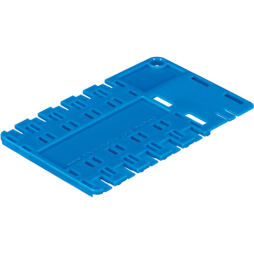 SD Card Holder microSD 10 Slot Cardholder (Blue) 040110BB B&H