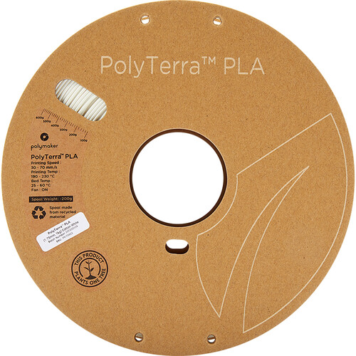 Polymaker PolyTerra PLA filament 1.75 mm Cotton White 3 kg Polymaker