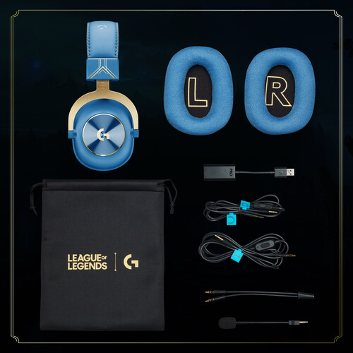 Logitech G PRO X Gaming Headset League of Legends 981-001105 B&H