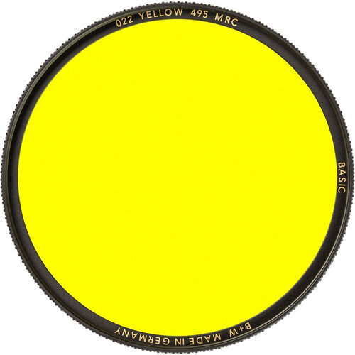 B+W #495/022 Yellow MRC Basic Filter (49mm) 66-1102638 B&H Photo