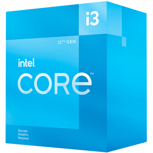 Intel Core i3 12100F CPU New i3-12100F 3.3 GHz 4-Core 8-Thread 65W LGA 1700