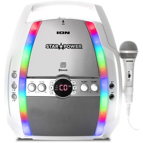 ION Audio Star Power Portable CD Karaoke System ISP70 B&H Photo