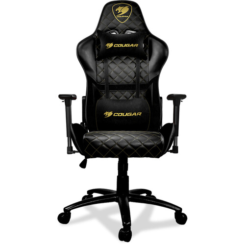 Black gold gaming discount chair