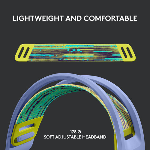 AURICULAR GAMING LOGITECH G733 INALAMBRICO LIGHTSPEED RGB LILAC