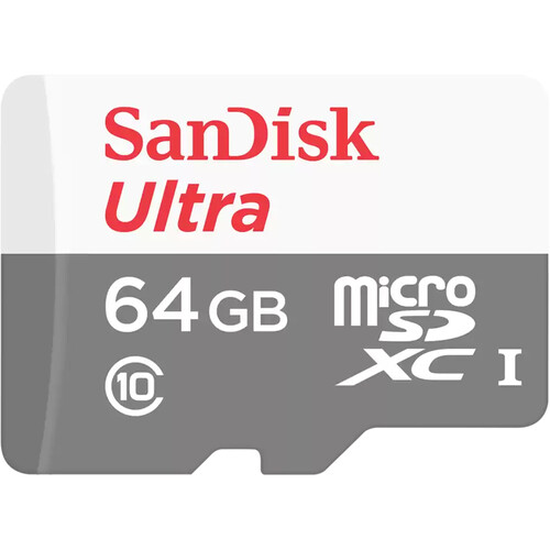 højttaler Vær stille maternal SanDisk 64GB Ultra UHS-I microSDXC Memory Card