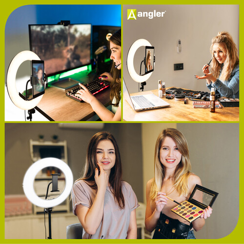 Angler Bi-Color Ring Light Kit with Light Stand (18) B&H Photo
