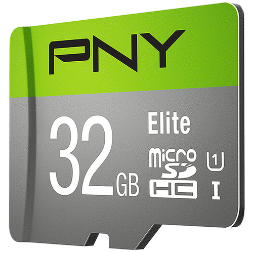 PNY 32GB Elite UHS-I microSDHC Memory Card P-SDU32GU185GW-GE B&H