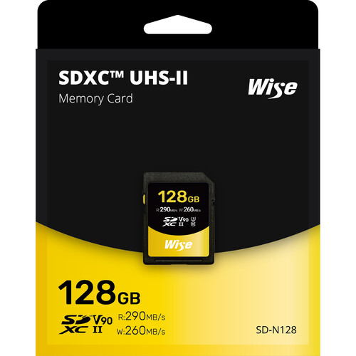 Wise Advanced 128GB SD-N UHS-II SDXC Memory Card SD-N128 B&H