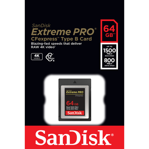 SanDisk 64GB Extreme PRO CFexpress Card Type B