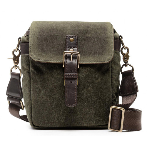 ONA Bond Street Waxed Canvas Camera Bag (Olive) by ONA BAGS at B&C