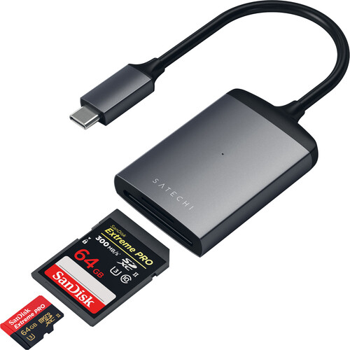 USB-C to SD/MicroSD Card Reader | UHS-I | PIXEL