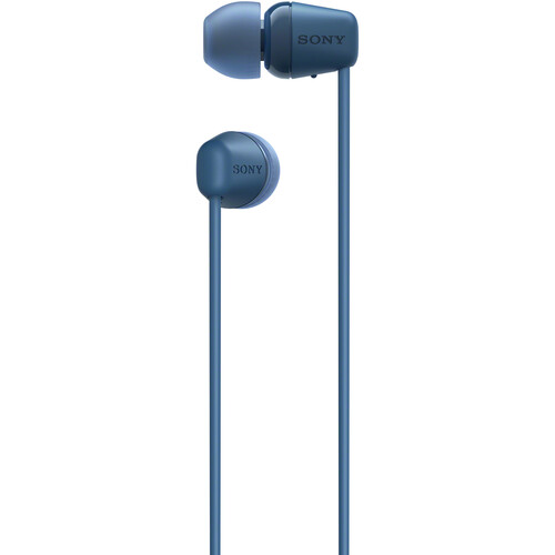 Sony WI-C100 Wireless In-ear Bluetooth Headphones with built-in microphone,  Blue 