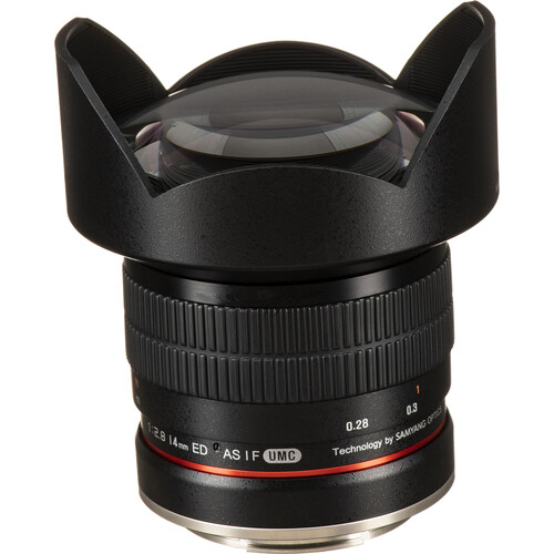 Rokinon 14mm f/2.8 IF ED UMC Lens For Canon EF with AE Chip