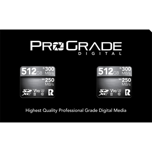 ProGrade Digital 512GB UHS-II SDXC Memory Card PGSD512GBCK2BH