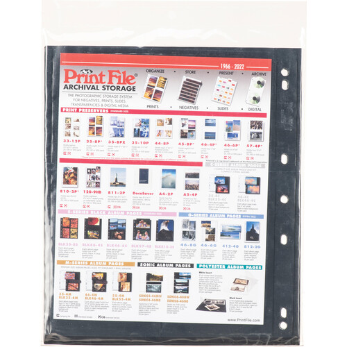 Print File 4x6 High Clarity Presentation Pockets - 100 Pack