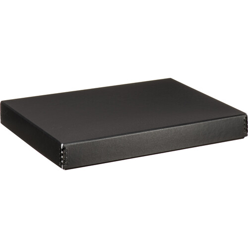 Lineco Drop-front Storage Boxes, Black