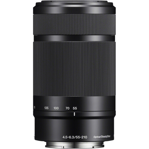 Sony 55-210mm OSS B&H f/4.5-6.3 E (Black) Lens SEL55210/B Photo