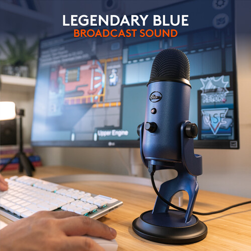 Blue Microphones Yeti USB Condenser Microphone, Midnight Blue