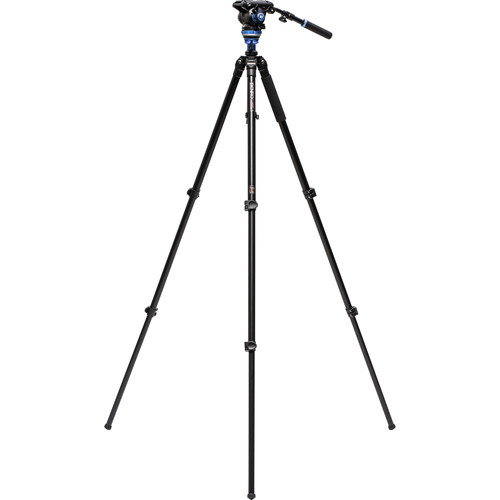 Manfrotto 502AH Video Head & MT190X3 Aluminum Tripod Kit B&H