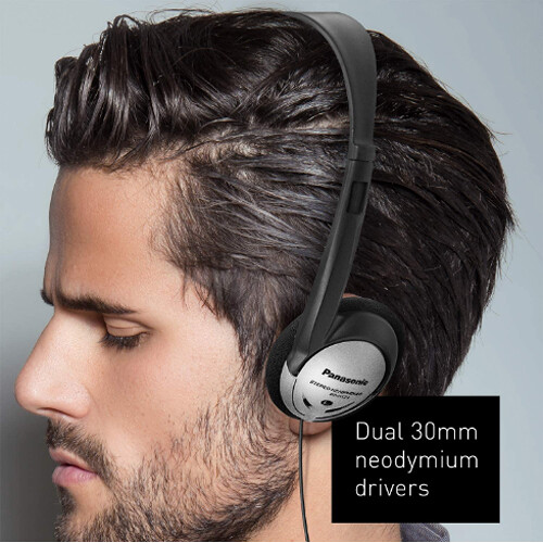 Panasonic RP HT21M Lightweight On Ear Headphones RP HT21M B H