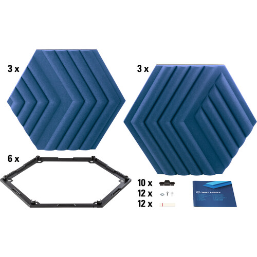 Mousse Elgato Wave Panels Starter Set Bleu (10AAL9901)