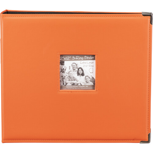 Photo4Less  Pioneer Photo Album 12″X12″ 3-Ring Binder Scrapbook 3-Ring  Binder Fabric Frame Scrapbook Black