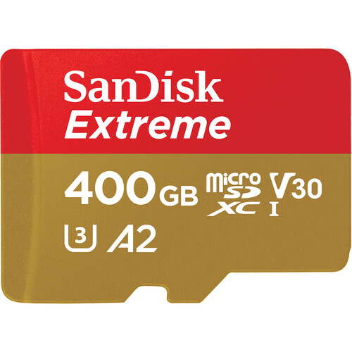 SanDisk 400GB Extreme UHS-I microSDXC Memory SDSQXAV-400G-AN6MA