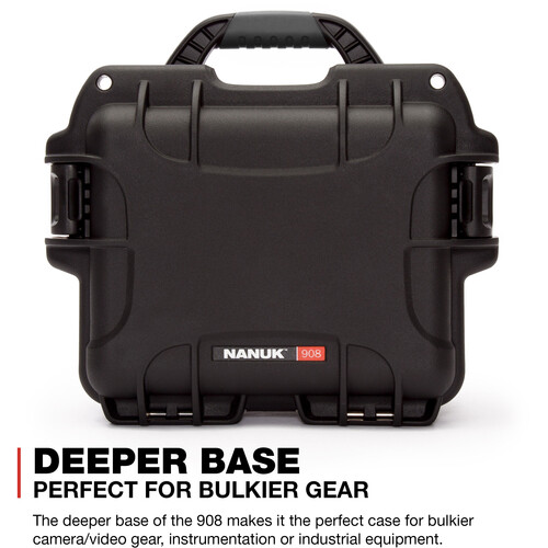 Nanuk 908 Hard Case with Foam Insert (Black, 8.8L)