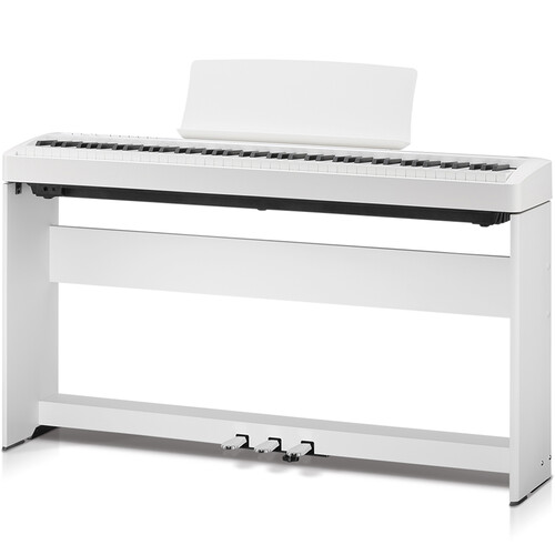 Kawai F-351 Triple Pedal Board for ES120 Digital Piano (Elegant White)