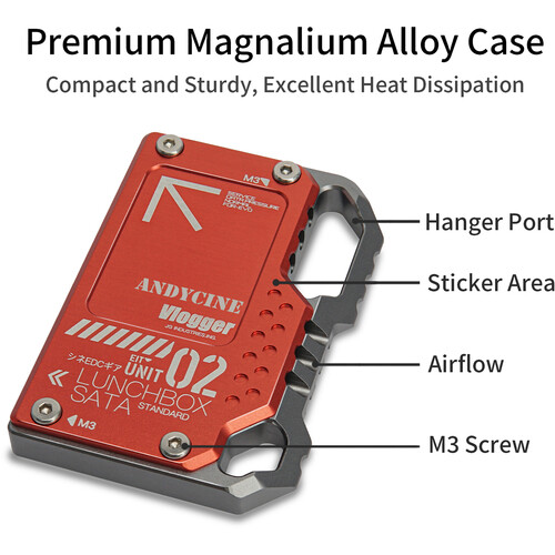 Mug Detektiv Nikke ANDYCINE LunchBox II Magnalium Case for SATA SSD to LUNCHBOX II