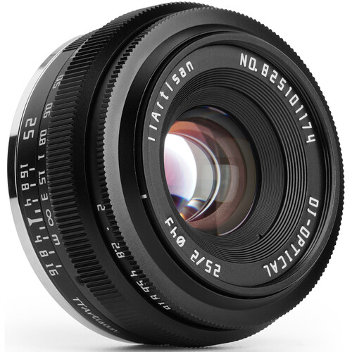 TTArtisan 25mm f/2 Lens for FUJIFILM X C2520-B-X B&H Photo Video