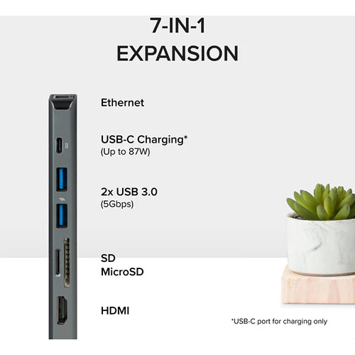 Adaptateur multiport USB C Hub Station d'accueil USB C 5 en 1 avec