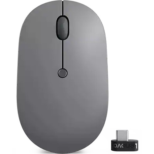 NGS Moth Gray Ratón con Adaptador USB-C 1600 DCPI Gris