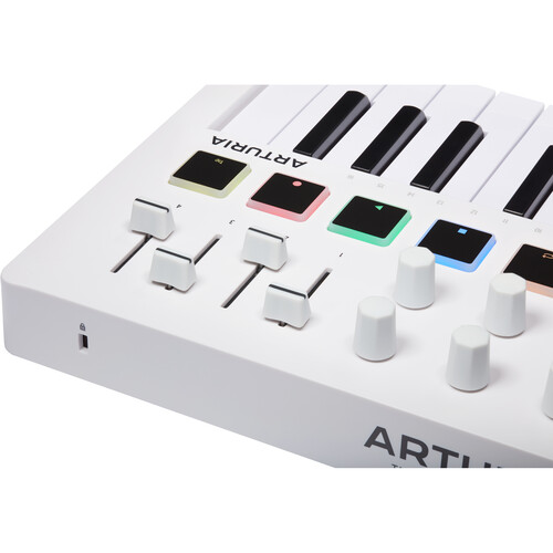 Arturia MiniLab 3 Compact MIDI Keyboard and Pad Controller (White)