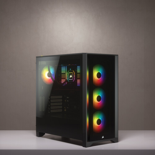 Corsair iCUE 4000X RGB Mid-Tower ATX Desktop Case CC-9011204-WW