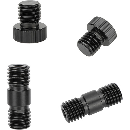 CAMVATE 15mm Rod Plug and Connector Set with M12 Threads (4-Pack)