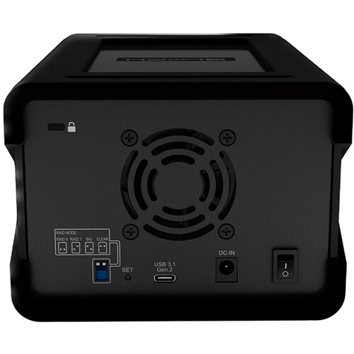 Glyph Technologies 8TB Blackbox PRO RAID 2-Bay RAID Array with Card Reader  & USB Hub (2 x 4TB, USB-C 3.2 Gen 2)