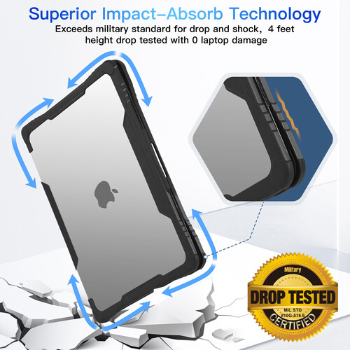 Techprotectus Clear Hinge Protection Rugged Case - RTP-RCL-MA13M2