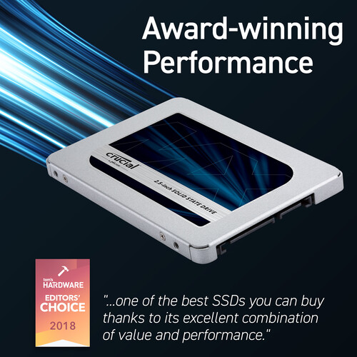 500GB MX500 2.5" Internal SATA SSD B&H