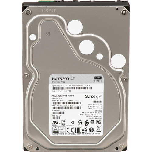 Synology HAT5300 - hard drive - 12 TB - SATA 6Gb/s - HAT5300-12T - Internal Hard  Drives - CDW.ca